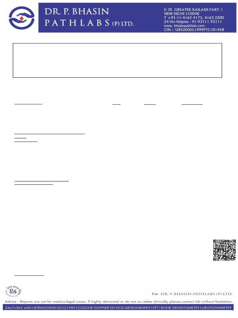 Comprehensive Health Check Report | PDF | Cholesterol | White Blood Cell