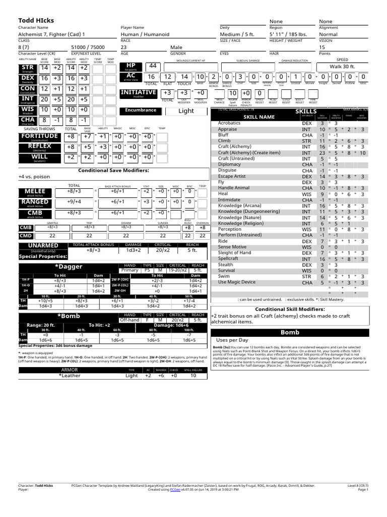 Todd Hicks: Level 8 Alchemist Build | PDF | Alchemy