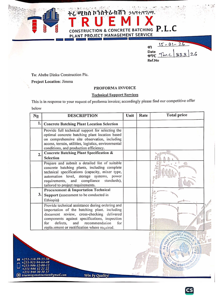Amended Proforma + Licenses | PDF