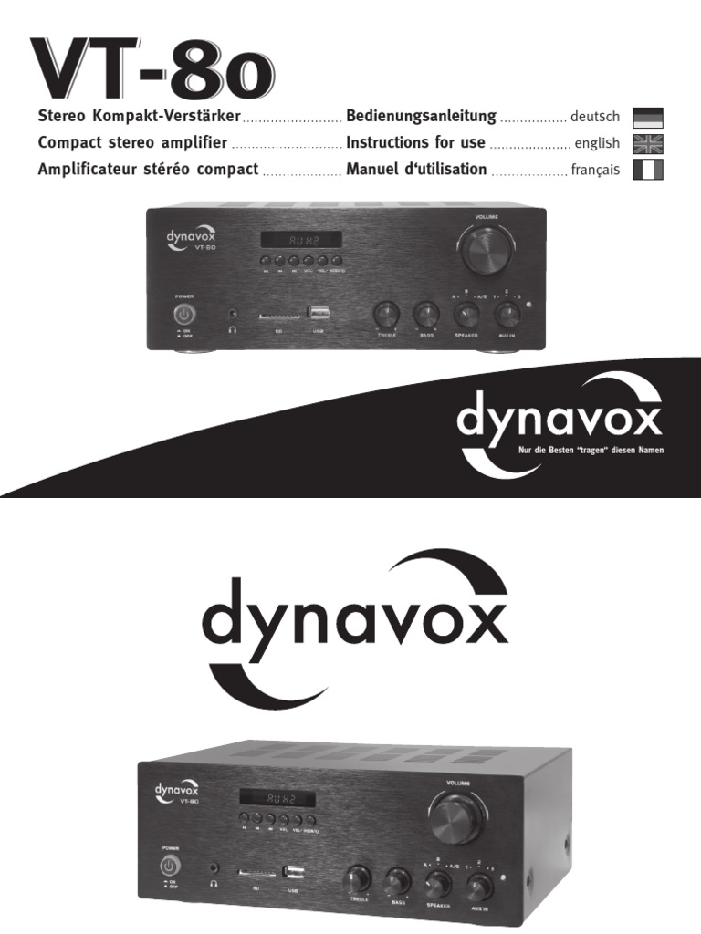 Dynavox VT 80 | PDF