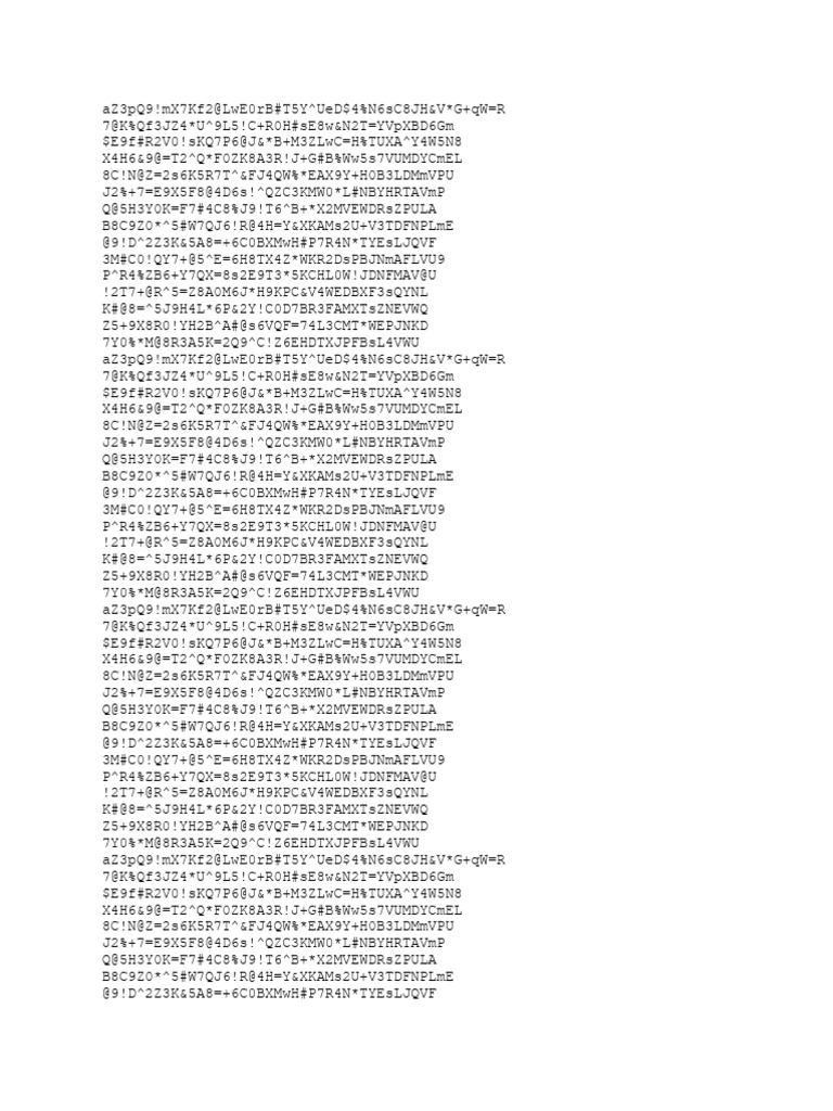 Random Character String Generator | PDF
