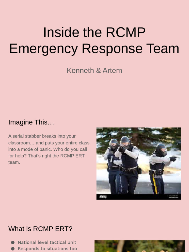 Understanding the RCMP Emergency Response Team | PDF