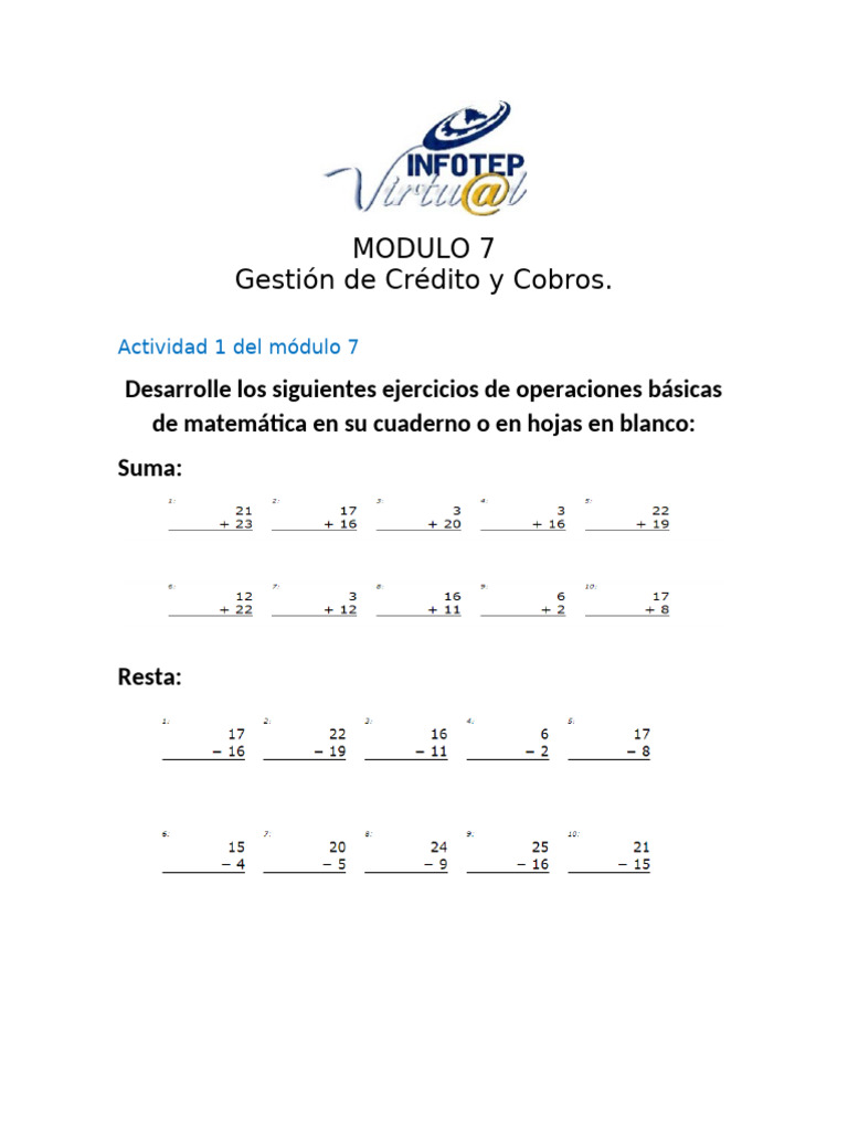 Tarea 1 Modulo 7 Rossy Santos | PDF