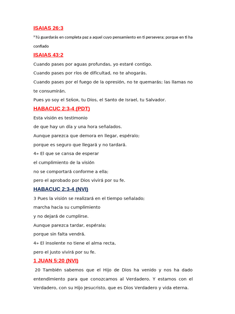 Promesas de Fe y Esperanza en Dios | PDF | Vida eterna (cristianismo ...