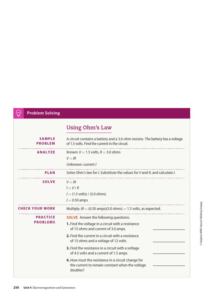 Unit 4 Checkpoints | PDF | Electric Current | Inductor
