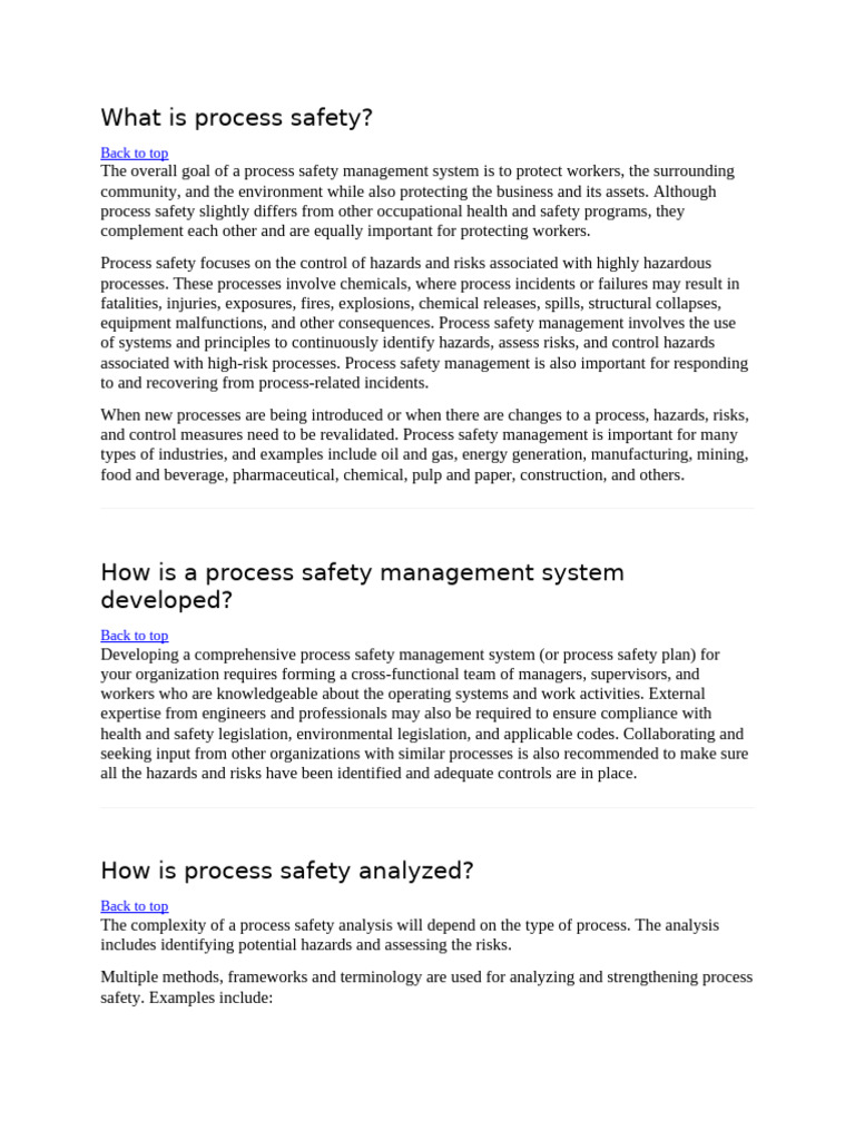 What is Process Safety | PDF | Hazards | Safety