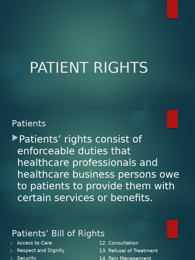Patient Rights and Nursing Ethics Guide | PDF | Midwife | Nursing