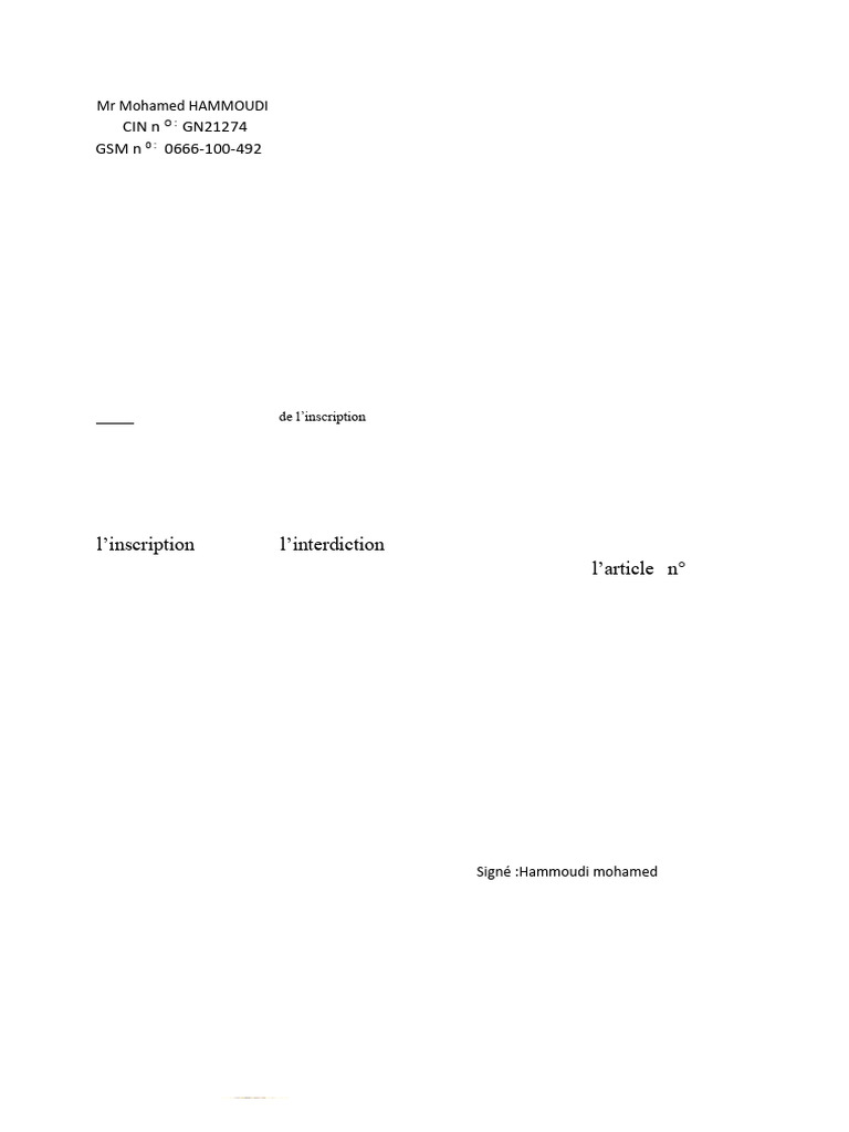 Demande de suppression d'inscription foncière | PDF