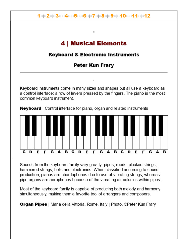 Keyboard Instruments and Their Evolution | PDF | Piano | Harpsichord