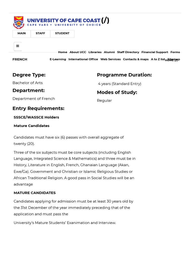 Bachelor of Arts in French Program Overview | PDF | Translations ...