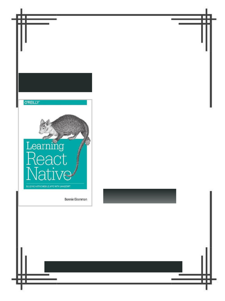 Learning React Native Building Native Mobile Apps with JavaScript 1 ...