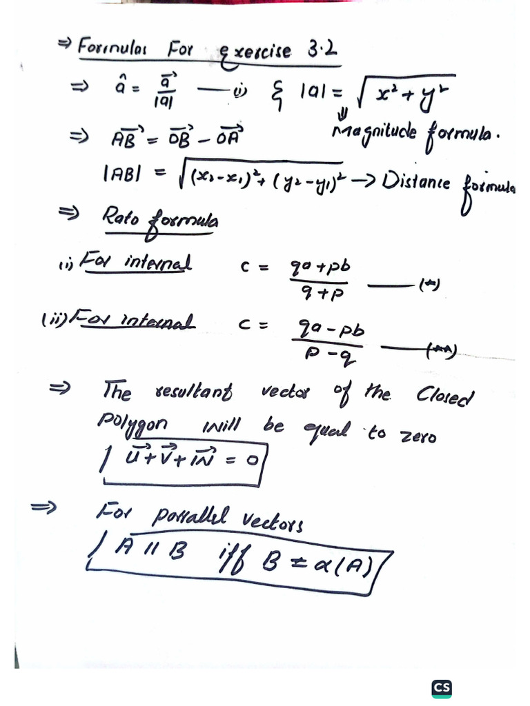 Formulas For Chapters Three Exercises 3.2 and 3.3 | PDF