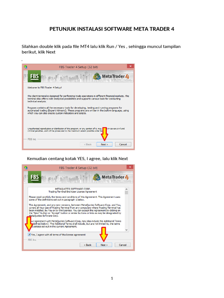Panduan Instalasi MetaTrader 4 Lengkap | PDF