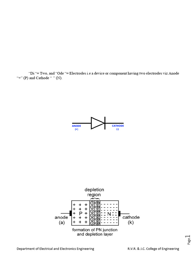 Diode Basics: Construction, Working, and Applications | PDF | Rectifier ...