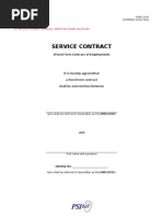 Service Contract (Fixed Term)