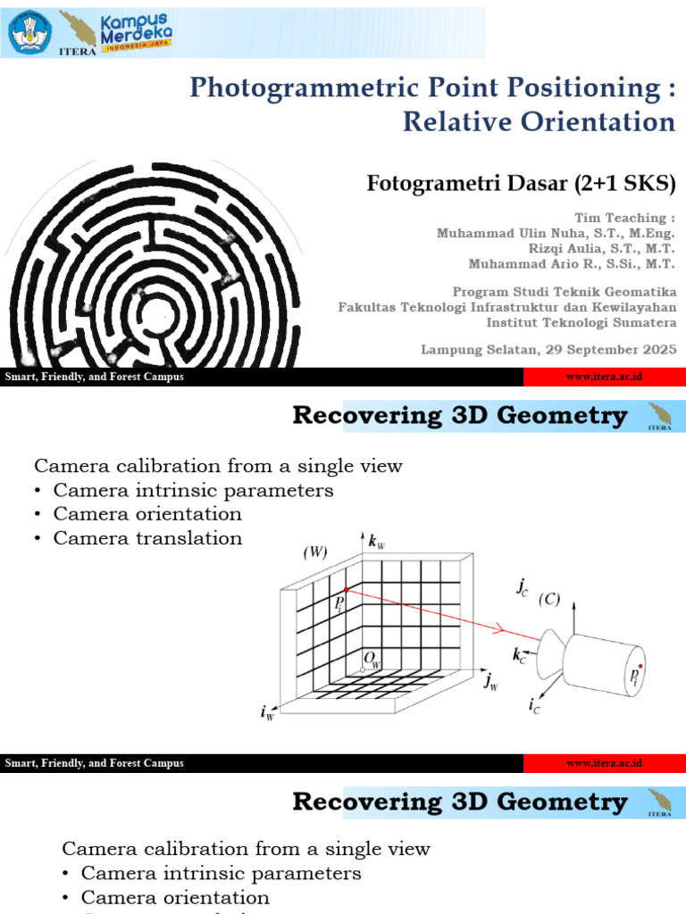 Photogrammetric Point Positioning Guide | PDF | Line (Geometry) | Geometry