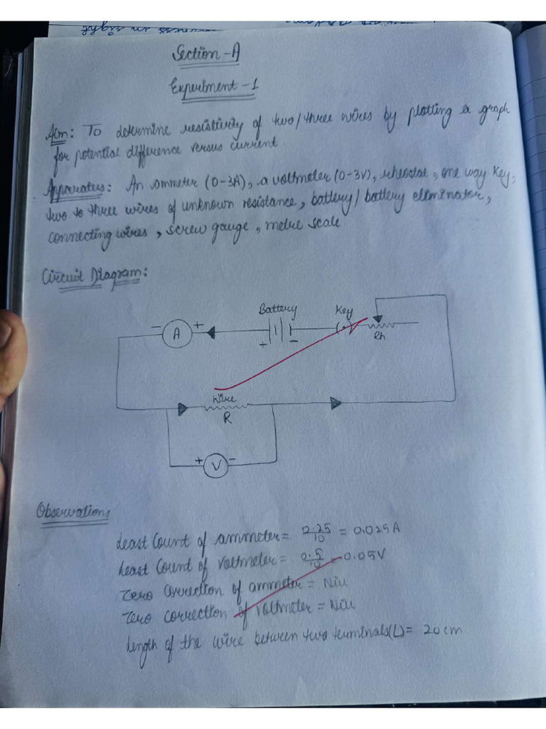 Practicals & Activities of Section A (Physics) | PDF