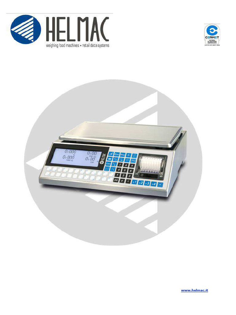 Notice d'utilisation Balance Helmac GPE | PDF | Publicité ...