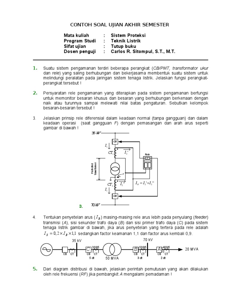 Contoh Soal Sistem Proteksi