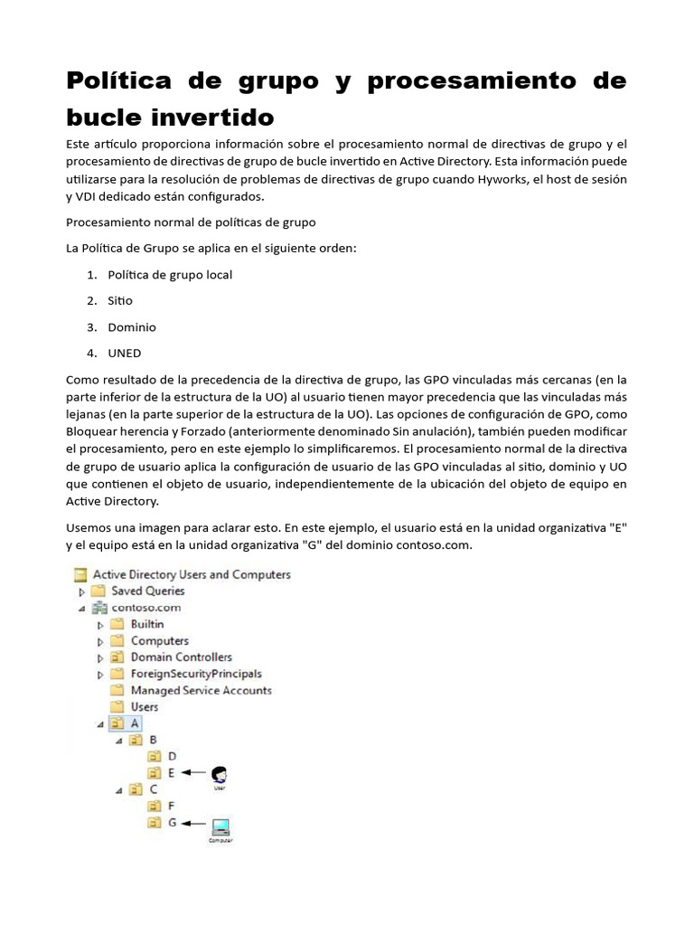 32-Política de Grupo y Procesamiento de Bucle Invertido | PDF ...