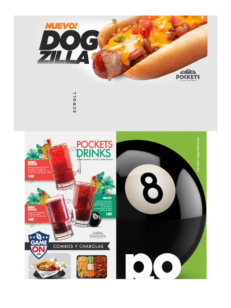 Pockets Menu Norte | PDF