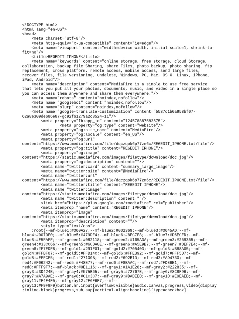 REGEDIT for iPhone Users | PDF