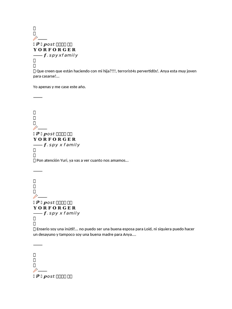 Yor Forger | PDF