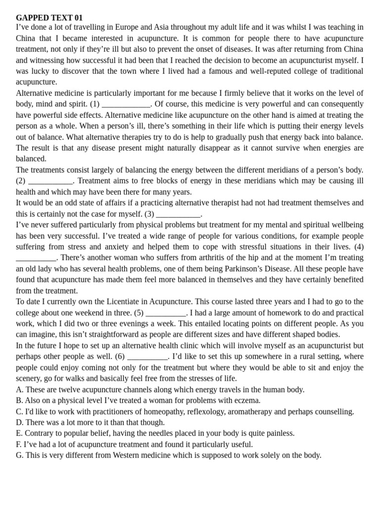 GAPPED TEXT | PDF | Acupuncture | Dances