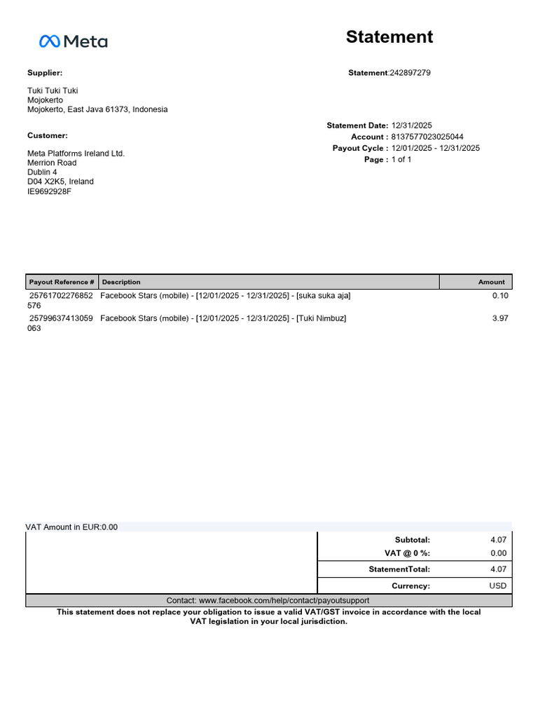 Statement_242897279 | PDF | Government Finances | Trade