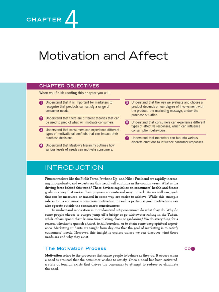 Chapter 4 CB | PDF | Motivation | Motivational