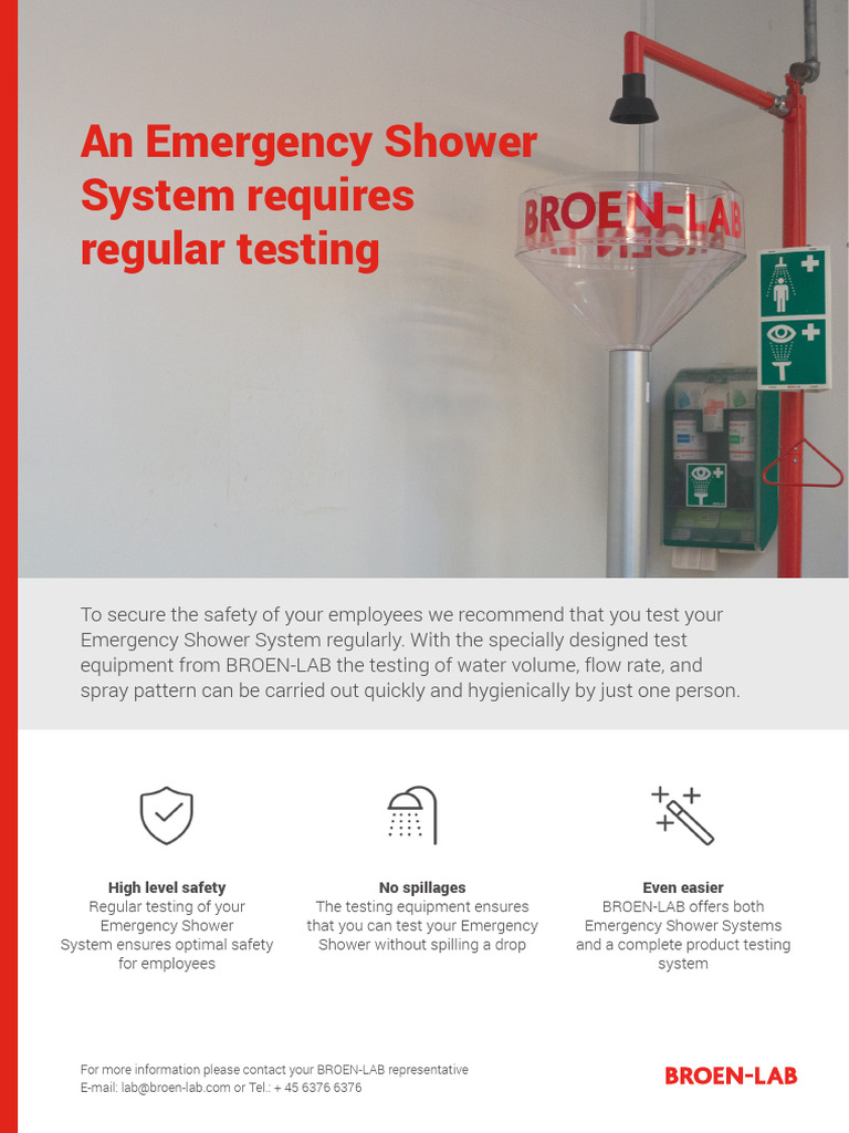 Emergency Shower System Testing Guide | PDF