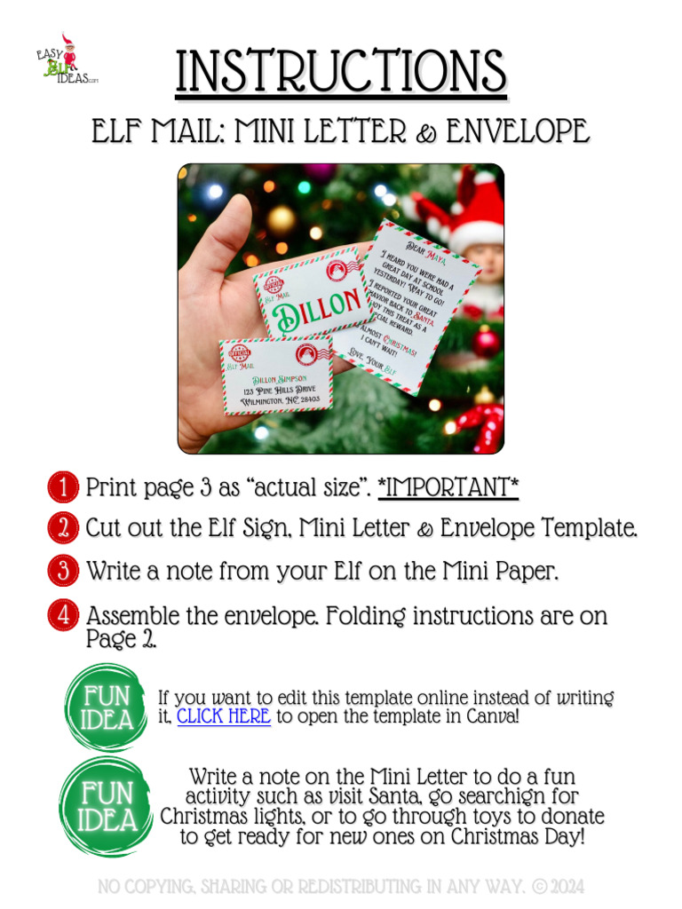 SCENE MiniElfLetterandEnvelope | PDF
