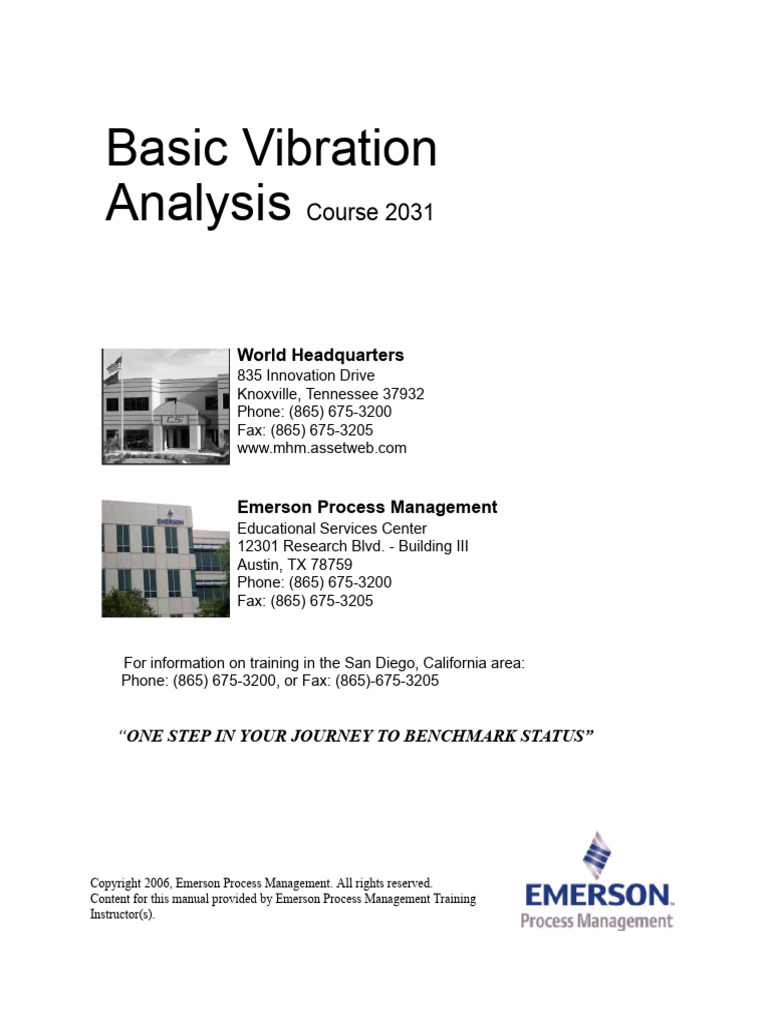 Basic Vibration Analysis Course 2031 | PDF | Fax | Copyright