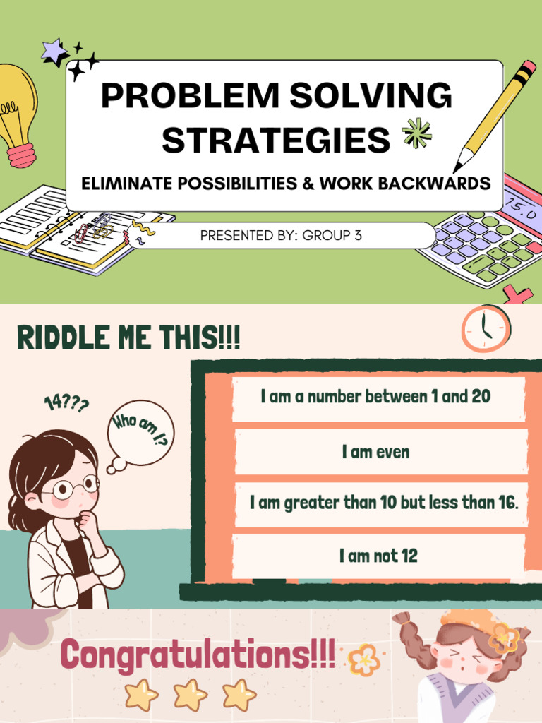 Problem Solving Strategies Explained | PDF | Multiple Choice | Cognition