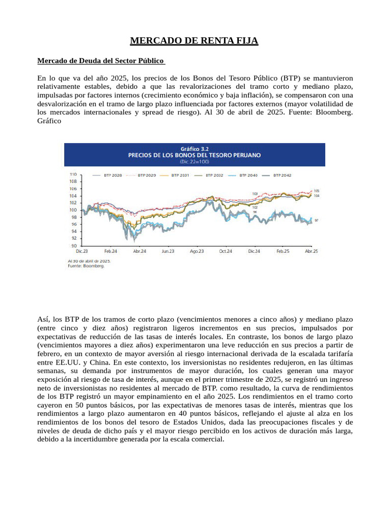 Análisis del Mercado de Renta Fija y Variable 2025 | PDF | Inflación ...