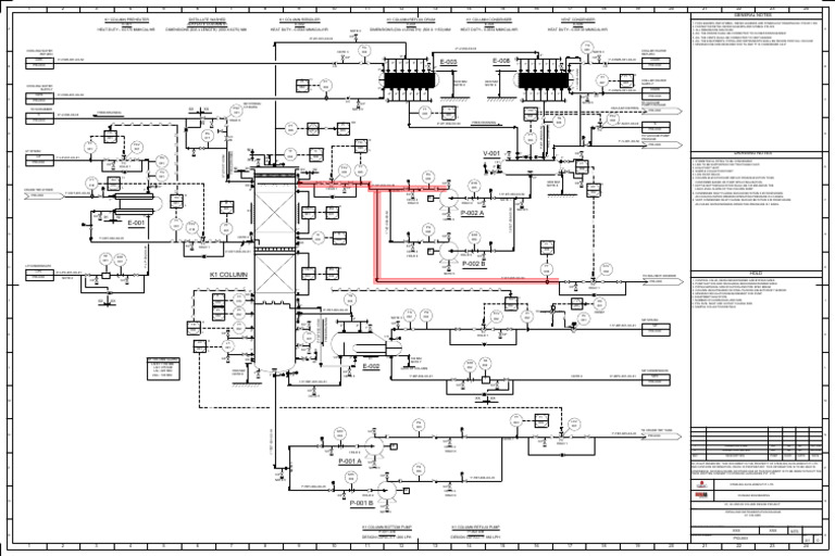 K1 Column Piping & Instrumentation Diagram | PDF | Mechanical ...