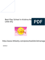 Top Play School in Krishna Nagar - Little Elly