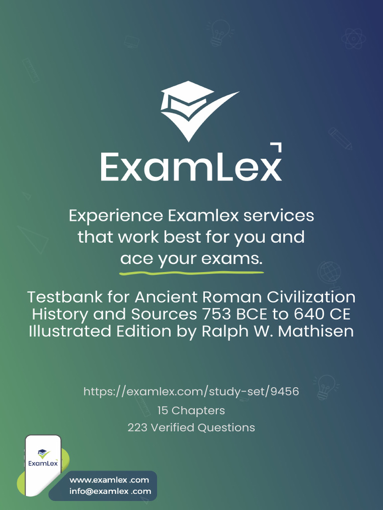 Testbank for Ancient Roman Civilization History and Sources 753 BCE to ...