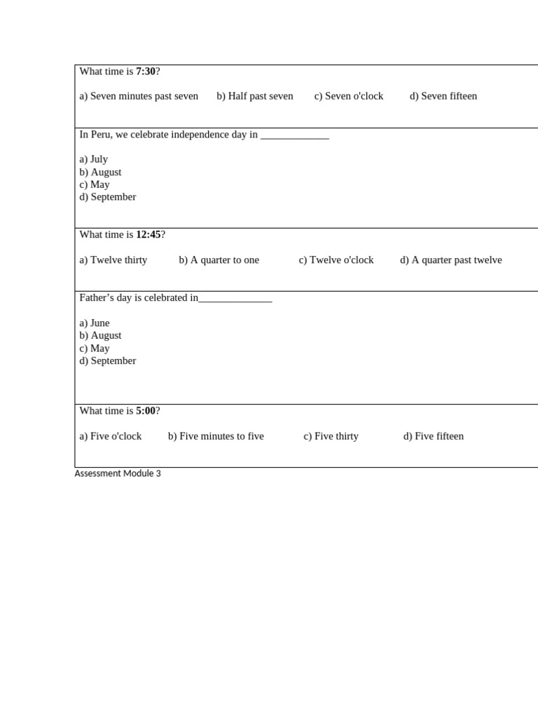 Assessment Module 3 | PDF