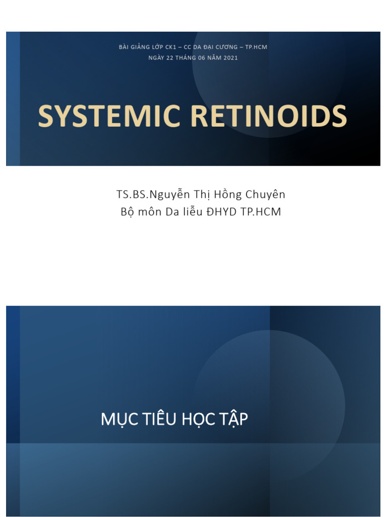 Overview of Systemic Retinoids | PDF | Medical Specialties | Biochemistry