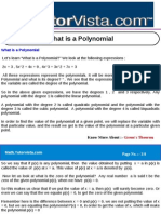 What Is A Polynomial