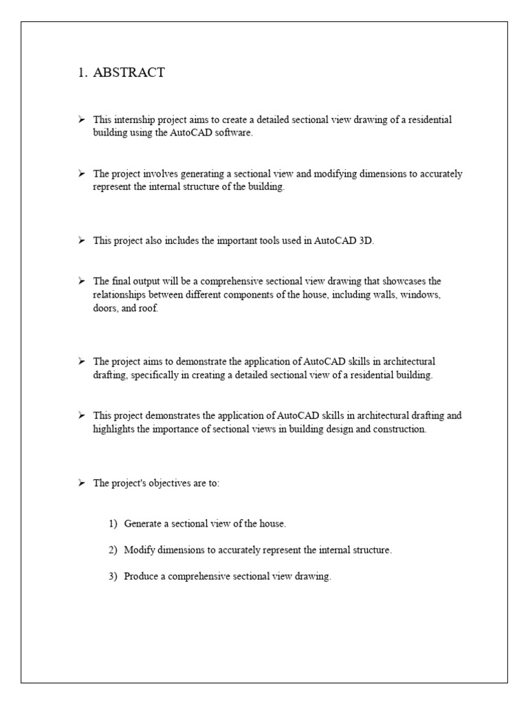 Sectional View Drawing in AutoCAD | PDF | Technical Drawing | 3 D ...