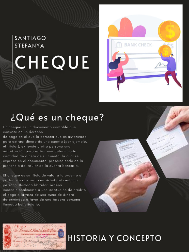Historia y características del cheque | PDF | Cheque