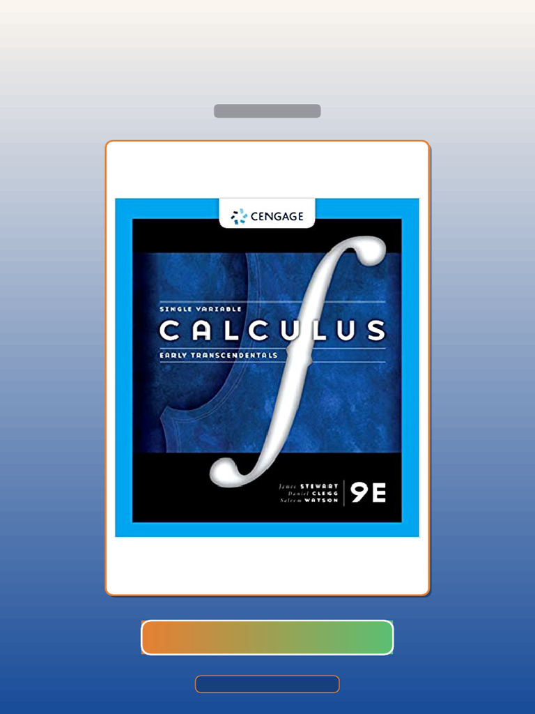 eBook PDF Single Variable Calculus Early Transcendentals 9th Edition E ...