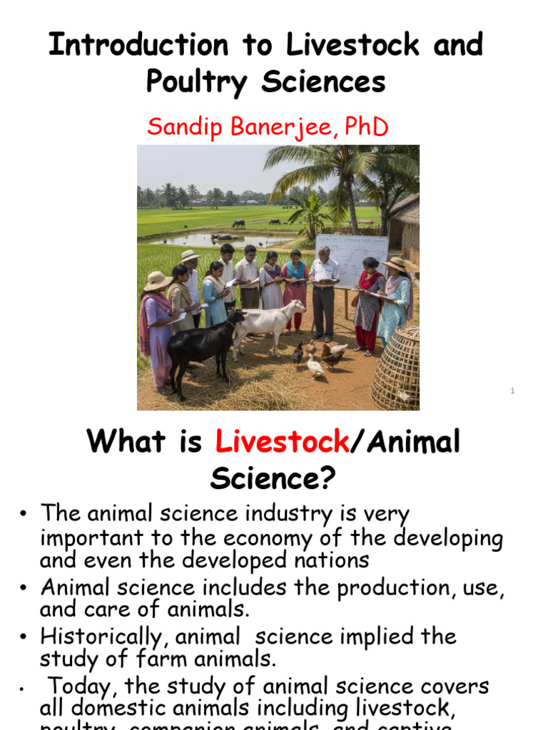 Overview of Animal Science and Industry | PDF | Zoology | Human–Animal ...