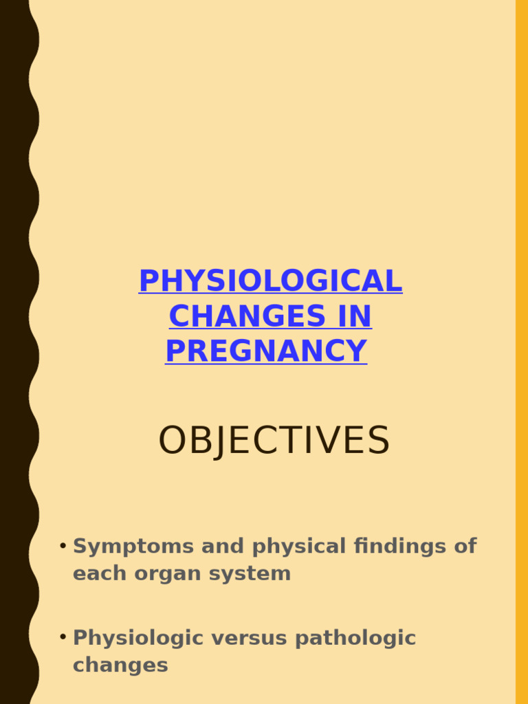 Physiological Changes During Pregnancy | PDF | Angiotensin | Blood Pressure