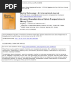 Dynamic Characteristics of Solids Transportation in Rotary Dryers