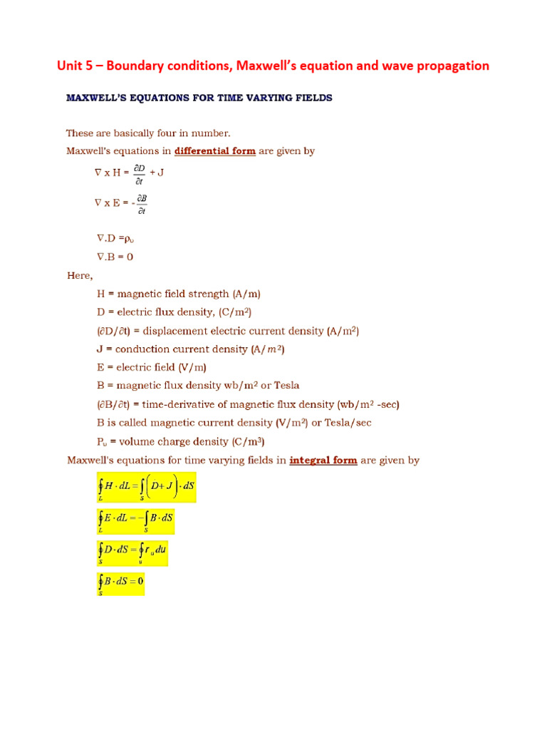 Electromagnetic Wave Propagation Basics | PDF | Transmission Line | Waves