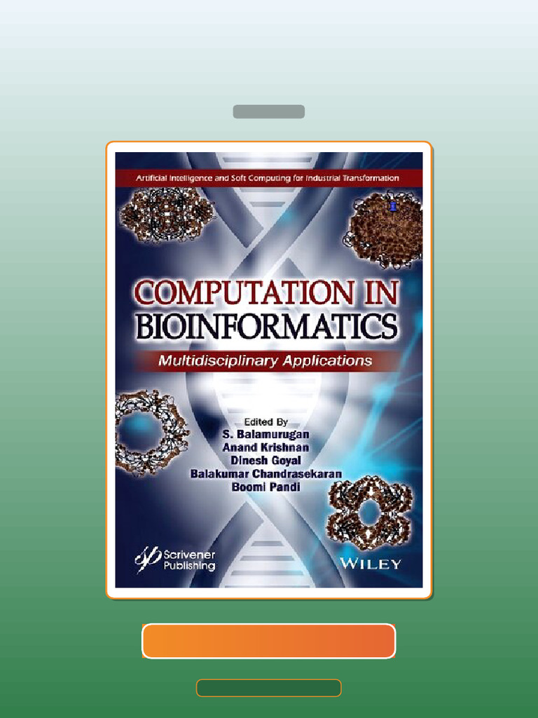 Test Bank for Computation in BioInformatics 1st Edition | PDF ...