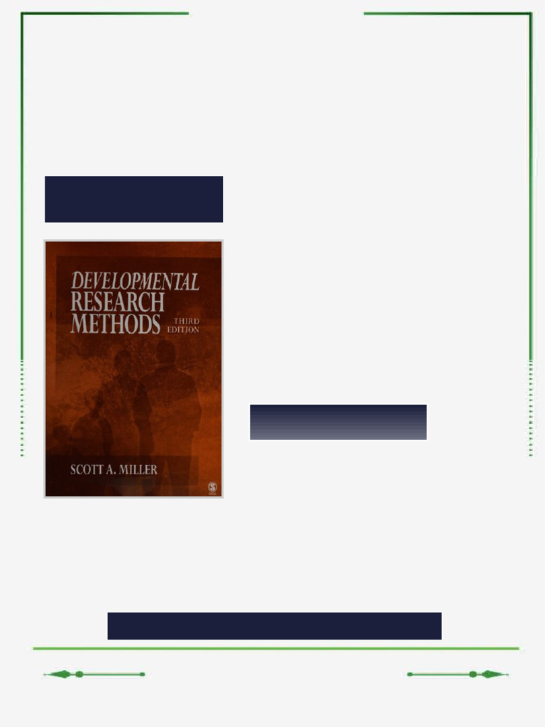 Developmental Research Methods 3rd Edition Scott A Miller eBook beta ...
